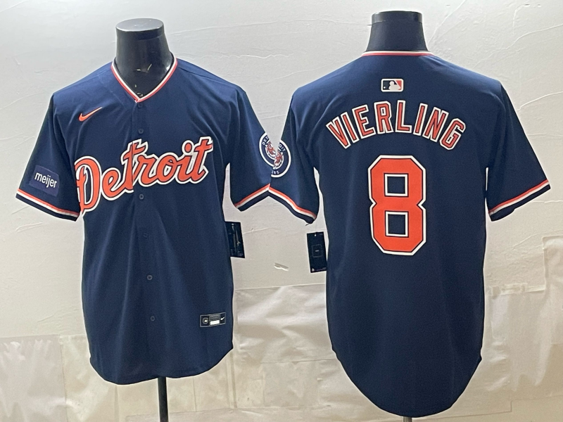 Men Detroit Tigers #8 Vierling blue Nike 2026 MLB Jersey 0409038->->MLB Jersey